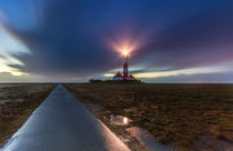 Leuchtturm Westerhever an der Nordsee von Dennis Stracke