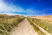 Langer Weg zum Strand an der Nordsee von Dennis Stracke