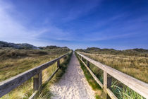 Langer Weg zum Strand an der Nordsee von Dennis Stracke