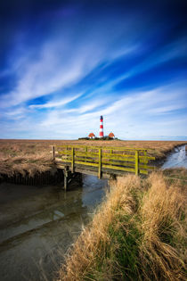 Leuchtturm Westerhever an der Nordsee von Dennis Stracke