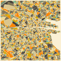 DUBLIN MAP von jazzberryblue