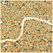 LONDON MAP 1 by jazzberryblue