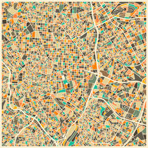 MADRID MAP by jazzberryblue
