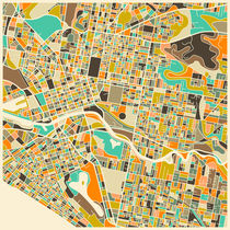 MELBOURNE MAP von jazzberryblue