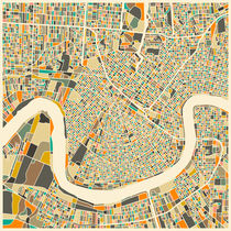 NEW ORLEANS MAP von jazzberryblue