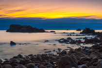 Sunset at Phare du Four, Bretagne by Moritz Wicklein