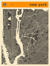 NEW YORK MAP by jazzberryblue