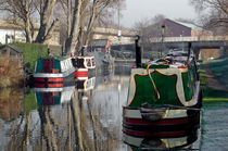 Boats At Horninglow Basin by Rod Johnson