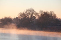 Bremen : Morgennebel an der Weser von Torsten Krüger