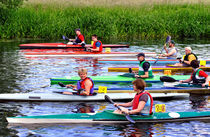 Burton Canoe Race, The Start by Rod Johnson