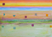 Romantic Landscape combined with Geometric Elements  von Heidi  Capitaine