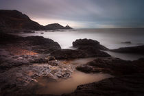 Mumbles lighthouse and Bracelet Bay von Leighton Collins