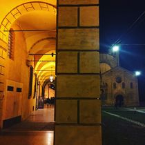 Piazza Santo Stefano by night von Azzurra Di Pietro