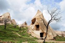 Here lived the Christian hermits, V century ad. Turkey, Cappadocia by Yuri Hope