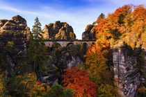 Die Bastei im Herbstgewand von moqui