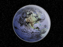 Full Earth showing North America. von Stocktrek Images