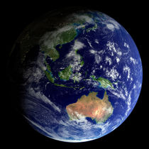 Full Earth from space showing Australia von Stocktrek Images
