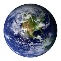 Full Earth showing North America. von Stocktrek Images