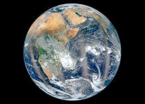 Full Earth showing the eastern hemisphere. by Stocktrek Images