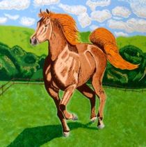 Pferd auf der Weide von Hans Elsner