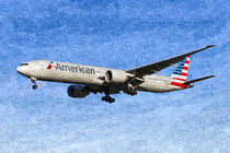 American Airlines Boeing 777 Art von David Pyatt