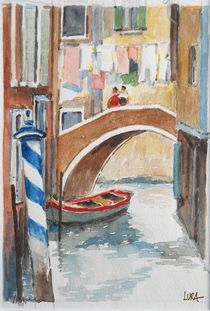 Wasserstraße Venedig von lura-art