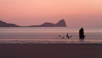 Sunset at Rhossili Bay South Wales von Leighton Collins