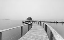 Hemmelsdorfer See Steg im Nebel von Dennis Stracke