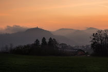 Sonnenaufgang über dem Siebengebirge von Frank Landsberg