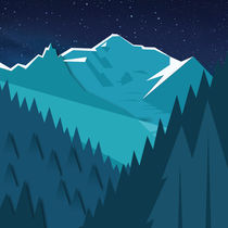 Night Mountains No. 27 von Henrik Bakmann