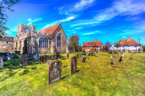 Colour image of the medieval  St Peter and St Paul Church Headcorn Kent von David Pyatt