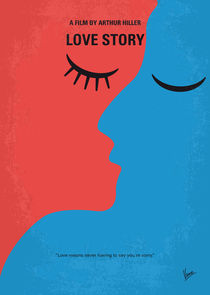 No600 My Love Story minimal movie poster von chungkong