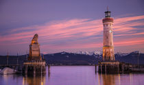 Lindau bei Sonnenuntergang by Christian Möhrle