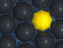 Yellow umbrella von Alexey Romanenko