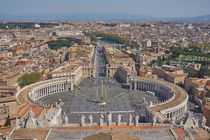 Das Zentrum der katholischen Kirche - Blick über den Vatikan von cfederle