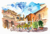 Lovely Street Cafe In Albi von Miki de Goodaboom