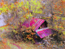 Old Barn Beneath New Trail von Gena Weiser