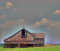 Textured - Grey Barn von Gena Weiser