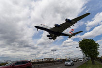 British Airways A380 Heathrow Airport by David Pyatt