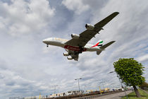 Emirates Airbus A380 Heathrow Airport von David Pyatt