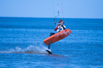 Kitesurfing in blue 2 von Marc Heiligenstein