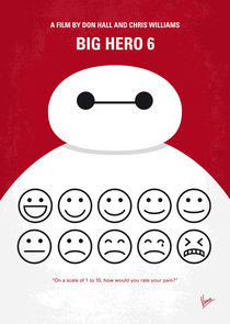 No649 My Big Hero 6 minimal movie poster von chungkong