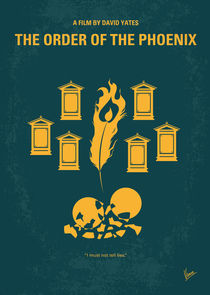 No101-5 My HP - ORDER OF THE PHOENIX minimal movie poster von chungkong