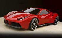 Ferrari 488 gtb restyled by nikola-no-design