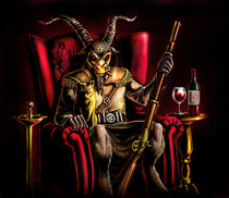 The Goataneer in Wing Chair by Alexander von Wieding