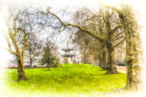 The Pagoda Battersea Park London Art von David Pyatt