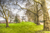 The Pagoda Battersea Park London Art von David Pyatt