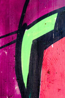 Detail of a graffiti as wallpaper, texture von Christian Zirsky