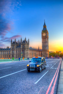 Westminster Bridge And Taxi von David Pyatt