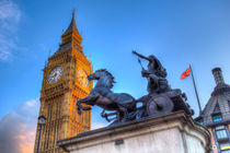 Big Ben and Boadicea Statue  von David Pyatt